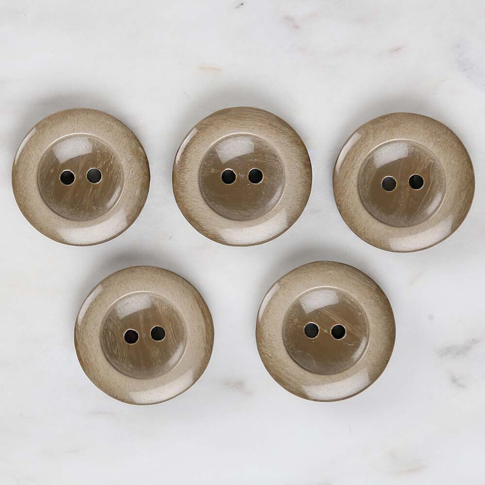 Loren Crafts 5'li Haki Düğme - 1730