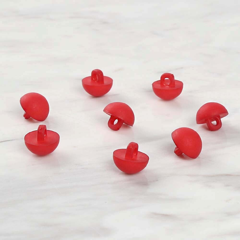 Loren Crafts 8'li Kırmızı Düğme - 1775