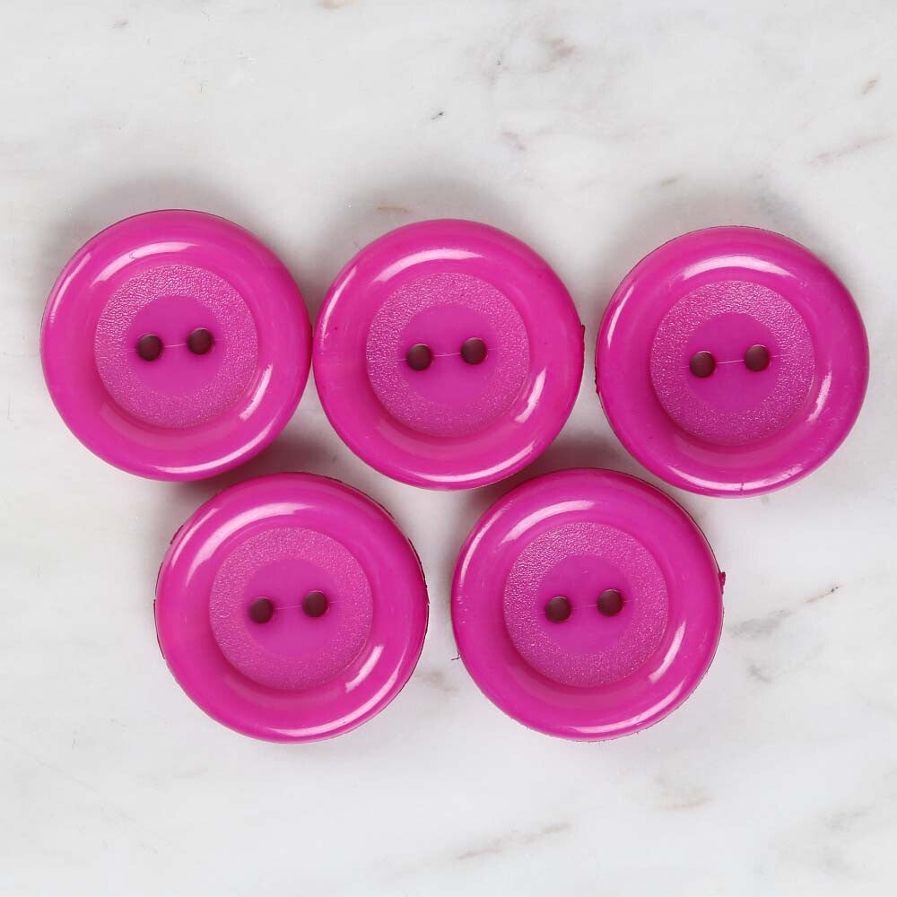 Loren Crafts 5'li Mor Büyük Düğme - 1784