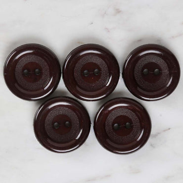 Loren Crafts 5'li Kahverengi Büyük Düğme - 1789