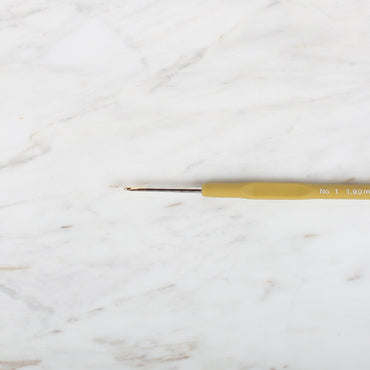 Yabalı Altın Uçlu Elastik Saplı Sarı Dantel Tığ No. 1 1.90 mm