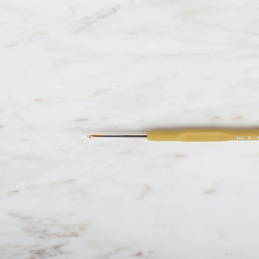 Yabalı Altın Uçlu Elastik Saplı Sarı Dantel Tığ No. 3 1.70mm