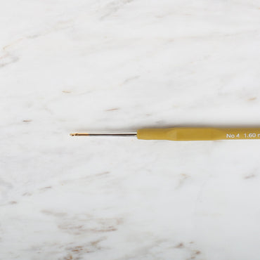 Yabalı Altın Uçlu Elastik Saplı Sarı Dantel Tığ No. 4 1.60mm