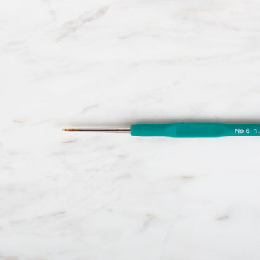 Yabalı Altın Uçlu Elastik Saplı Yeşil Dantel Tığ No. 6 1.40mm