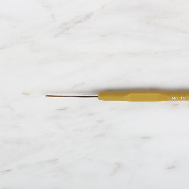 Yabalı Altın Uçlu Elastik Saplı Sarı Dantel Tığ No. 12 1.00mm