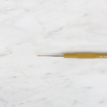 Yabalı Altın Uçlu Elastik Saplı Sarı Dantel Tığ No. 14 0.90mm