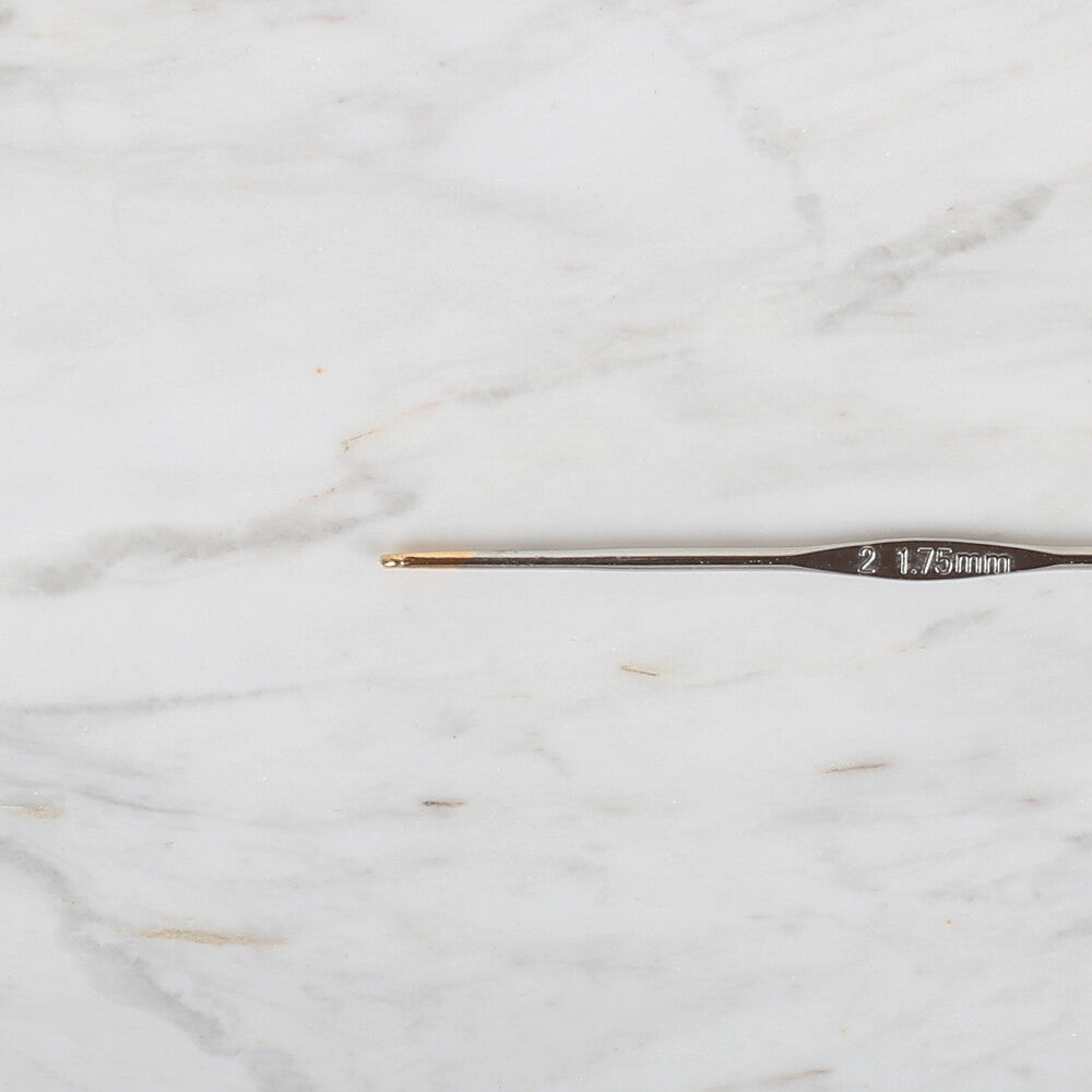 Yabalı Altın Uçlu Metal Saplı Dantel Tığ NO:2 1.75mm