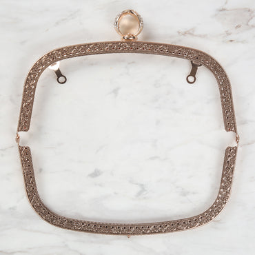 Nas Metal Çanta Klipsi 20 cm - Rose