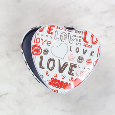 Nas Metal Saklama Kutusu Kalp - Karışık Renk