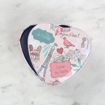 Nas Metal Saklama Kutusu Kalp - Karışık Renk