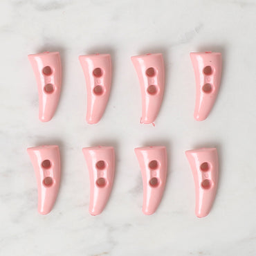 Loren Crafts 8'li pembe çoban düğme - 0137