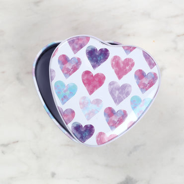 Nas Metal Saklama Kutusu Kalp - Karışık Renk