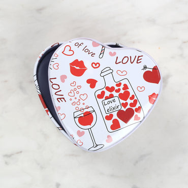 Nas Metal Saklama Kutusu Kalp - Karışık Renk