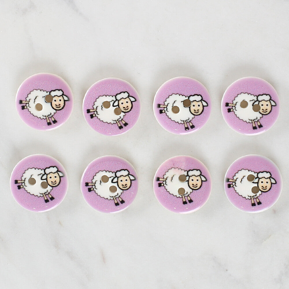 Loren Crafts 8'li Koyun Düğme - 1170