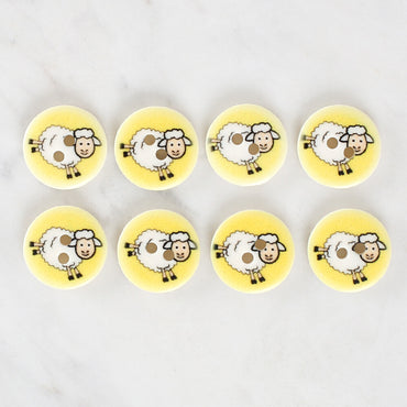 Loren Crafts 8'li Koyun Düğme - 1171