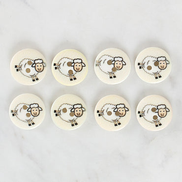 Loren Crafts 8'li Koyun Düğme - 1175