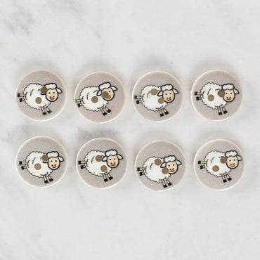 Loren Crafts 8'li Koyun Düğme - 1176