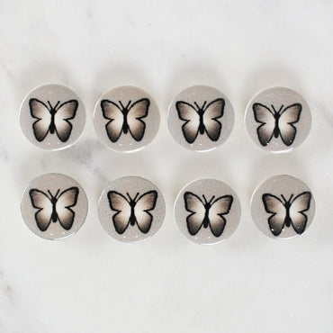 Loren Crafts 8'li Kelebek Düğme - 1221