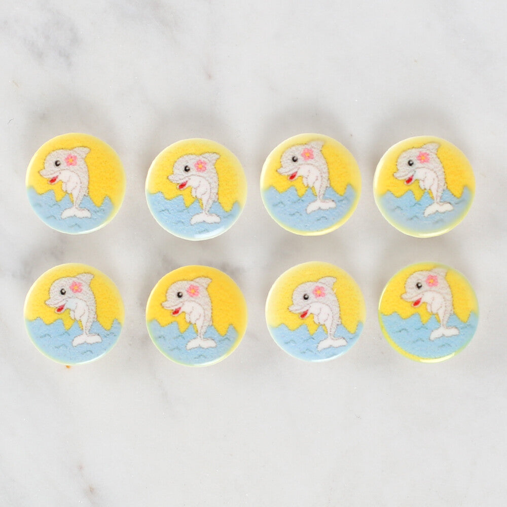 Loren Crafts 8'li Yunus Düğme - 1227