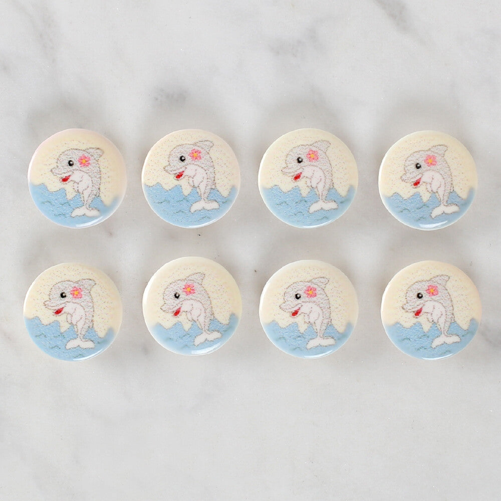 Loren Crafts 8'li Yunus Düğme - 1229