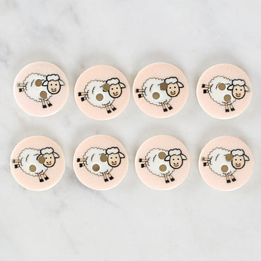 Loren Crafts 8'li Koyun Düğme - 1247