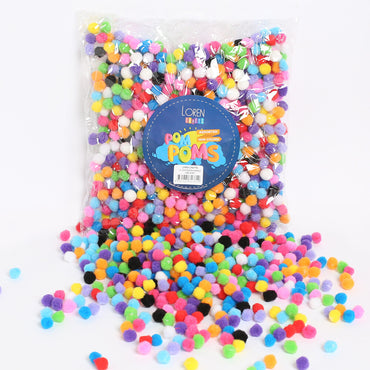 LOREN CRAFTS 1,2 CM 1000 ADET KARIŞIK PONPON