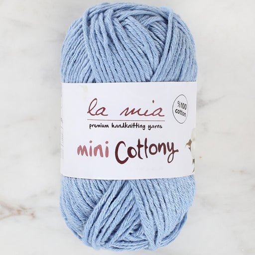 La Mia Mini Cottony 25 gr Mavi Bebek El Örgü İpi - P9