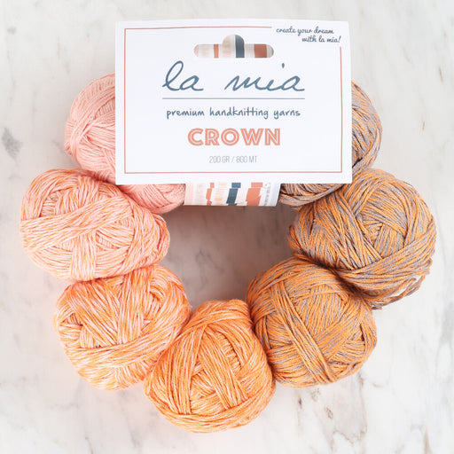 La Mia Crown Turuncu El Örgü İpi - L902