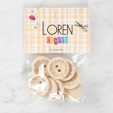 Loren Crafts Handmade 8'li Düğme - 1618