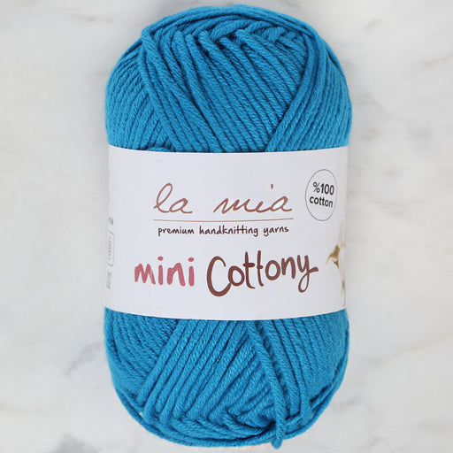 La Mia Mini Cottony 25 gr Mavi Bebek El Örgü İpi - L034
