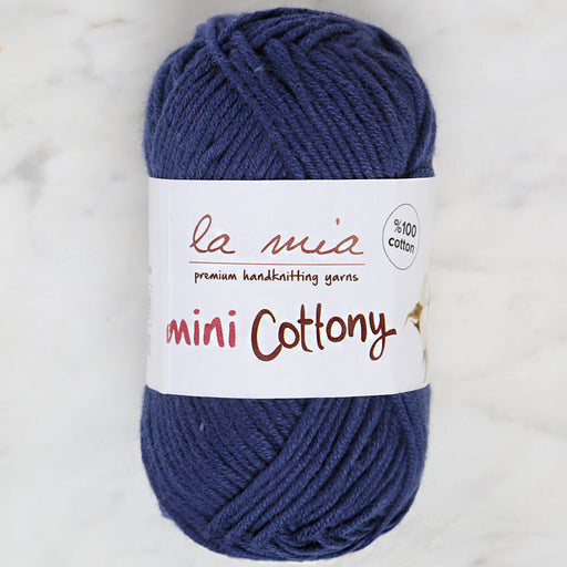 La Mia Mini Cottony 25 gr Lacivert Bebek El Örgü İpi - L038