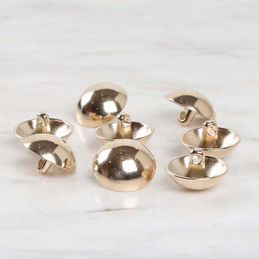 Loren Crafts 8'li Altın Sarısı Metal Düğme - 1810