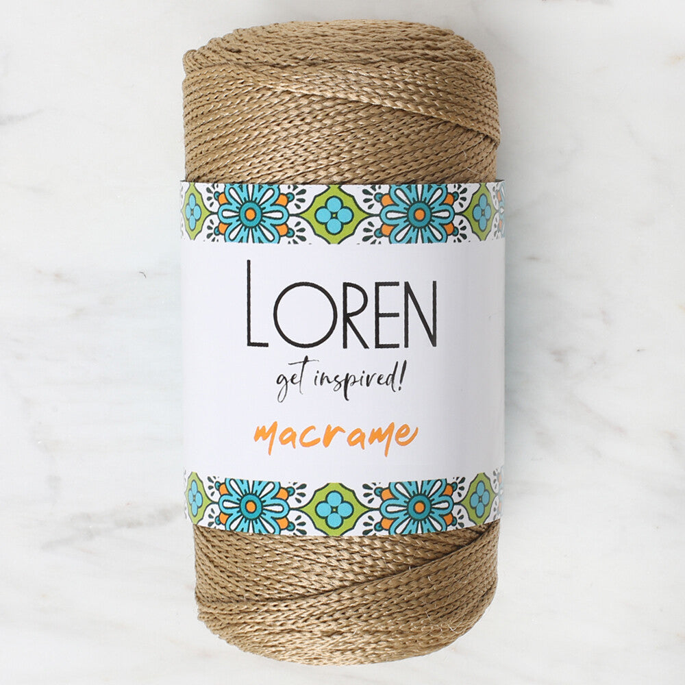 Loren Macrame Sütlü Kahve El Örgü İpi - RM 041