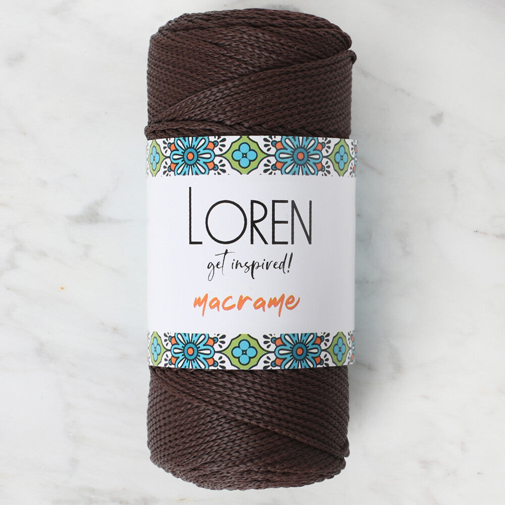 Loren Macrame Kahverengi El Örgü İpi - RM 0210