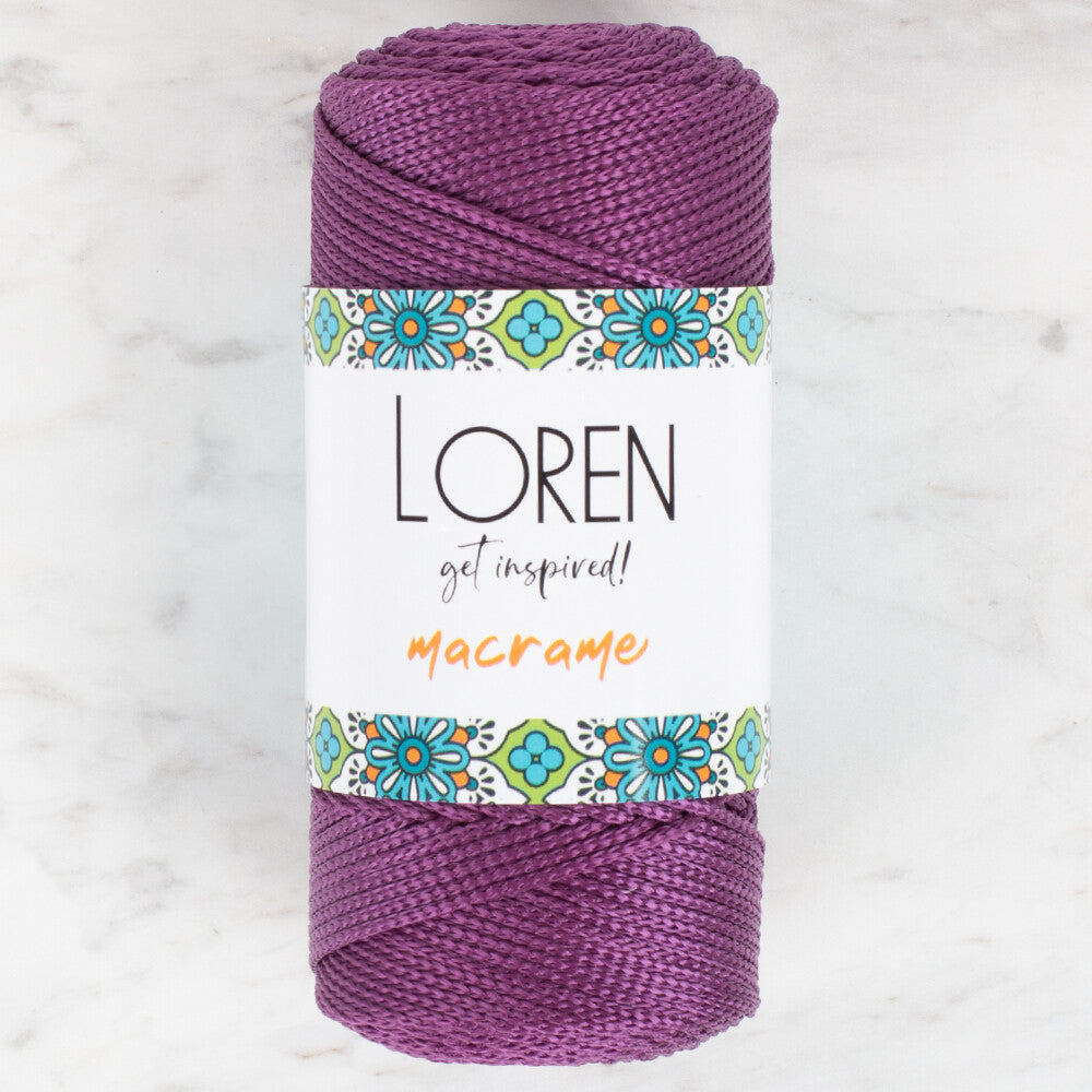 Loren Macrame Mor El Örgü İpi - RM 0160