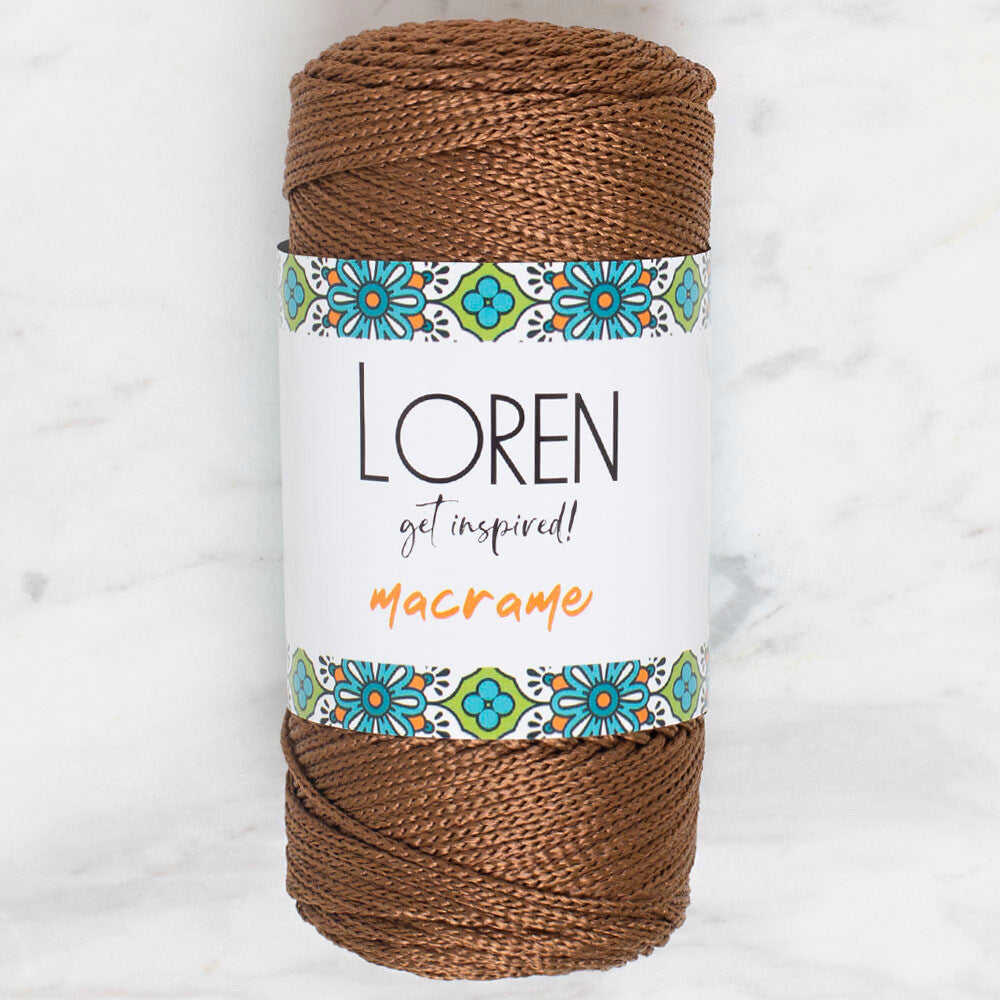 Loren Macrame Kahverengi El Örgü İpi - RM 0200