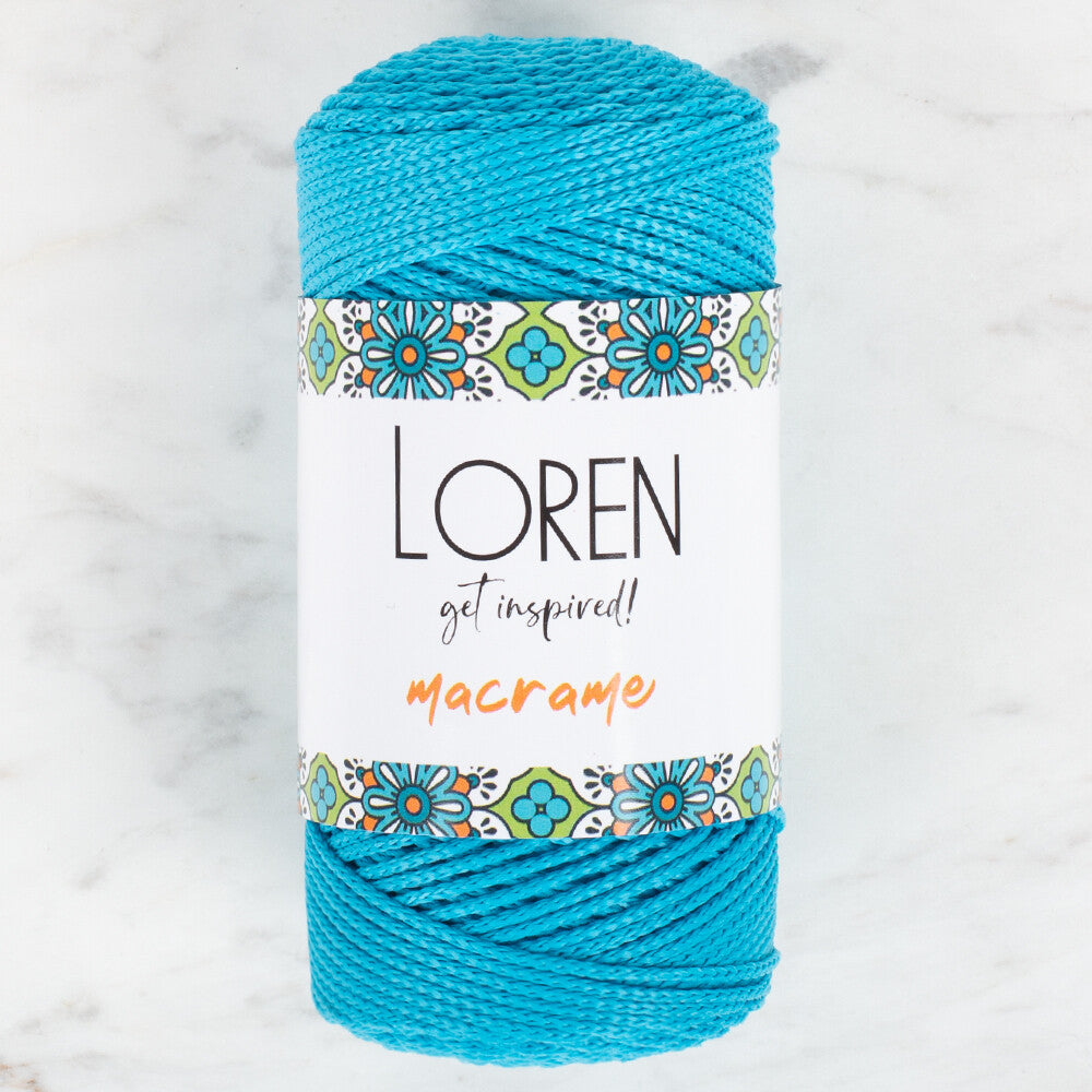 Loren Macrame Turkuaz El Örgü İpi - RM 0232
