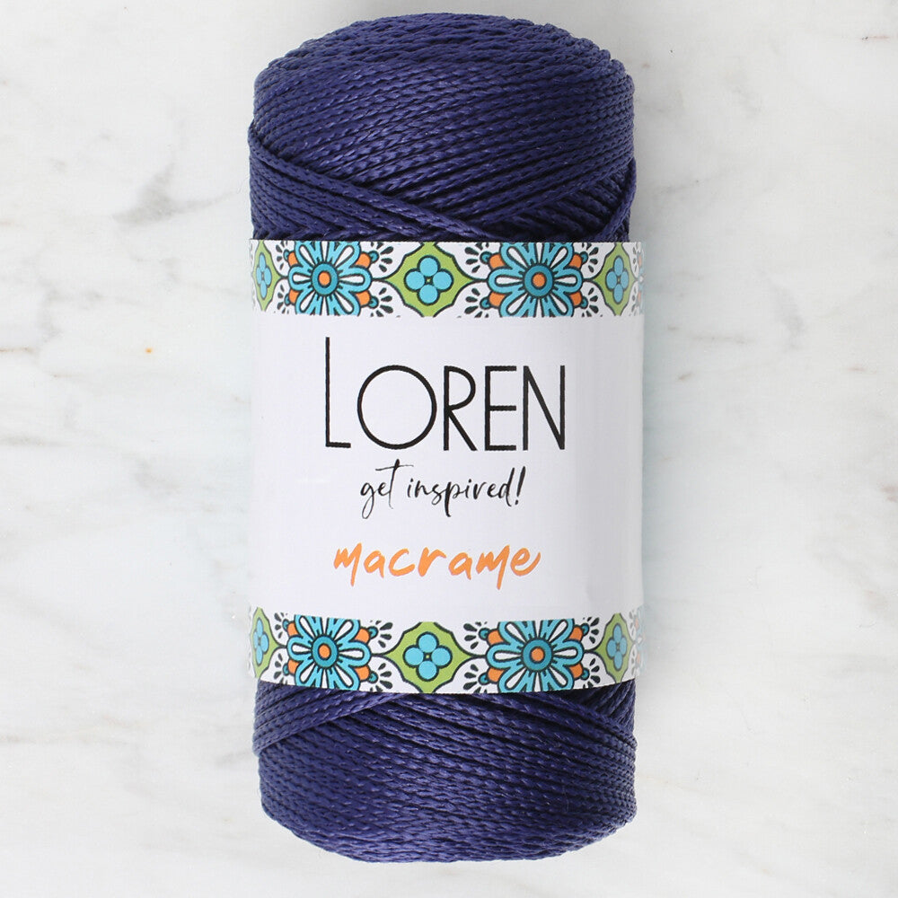 Loren Macrame Lacivert El Örgü İpi - RM 0262