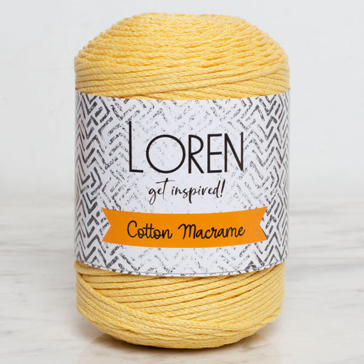 Loren Cotton Macrame Sarı - R086