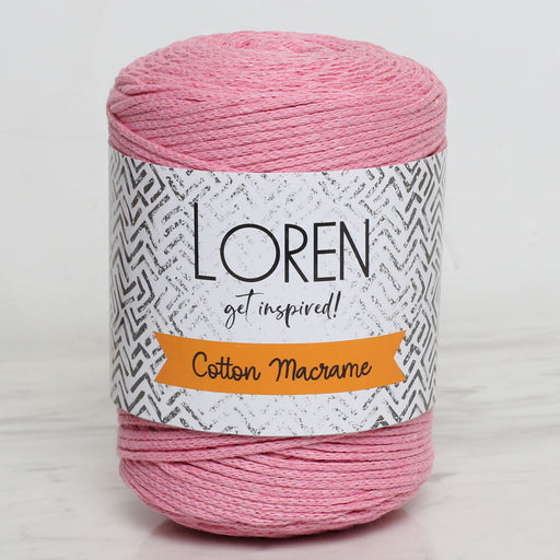 Loren Cotton Macrame Pembe - R103