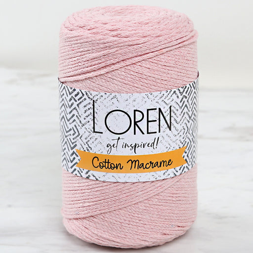 Loren Cotton Macrame Pudra Pembesi - L037