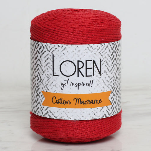 Loren Cotton Macrame Kırmızı - R095