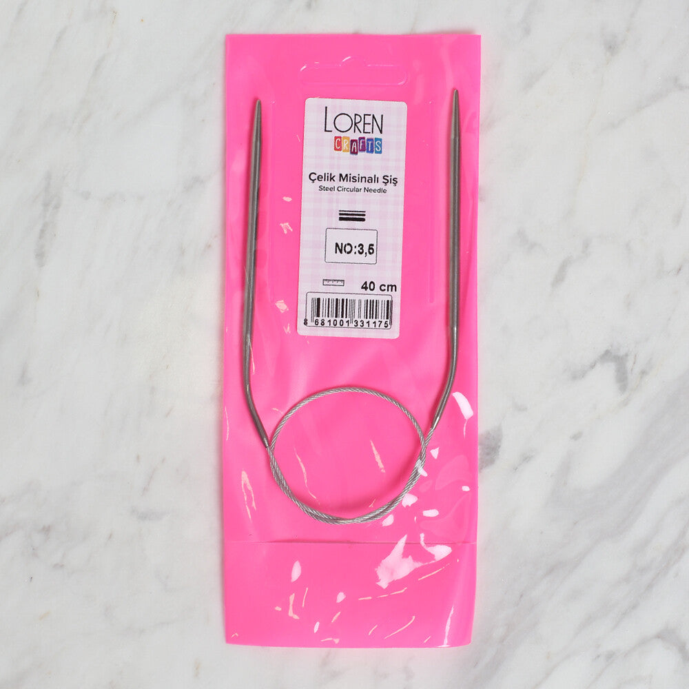 LOREN CRAFTS 3,5 MM ÇELİK MİSİNALI ŞİŞ 40 CM