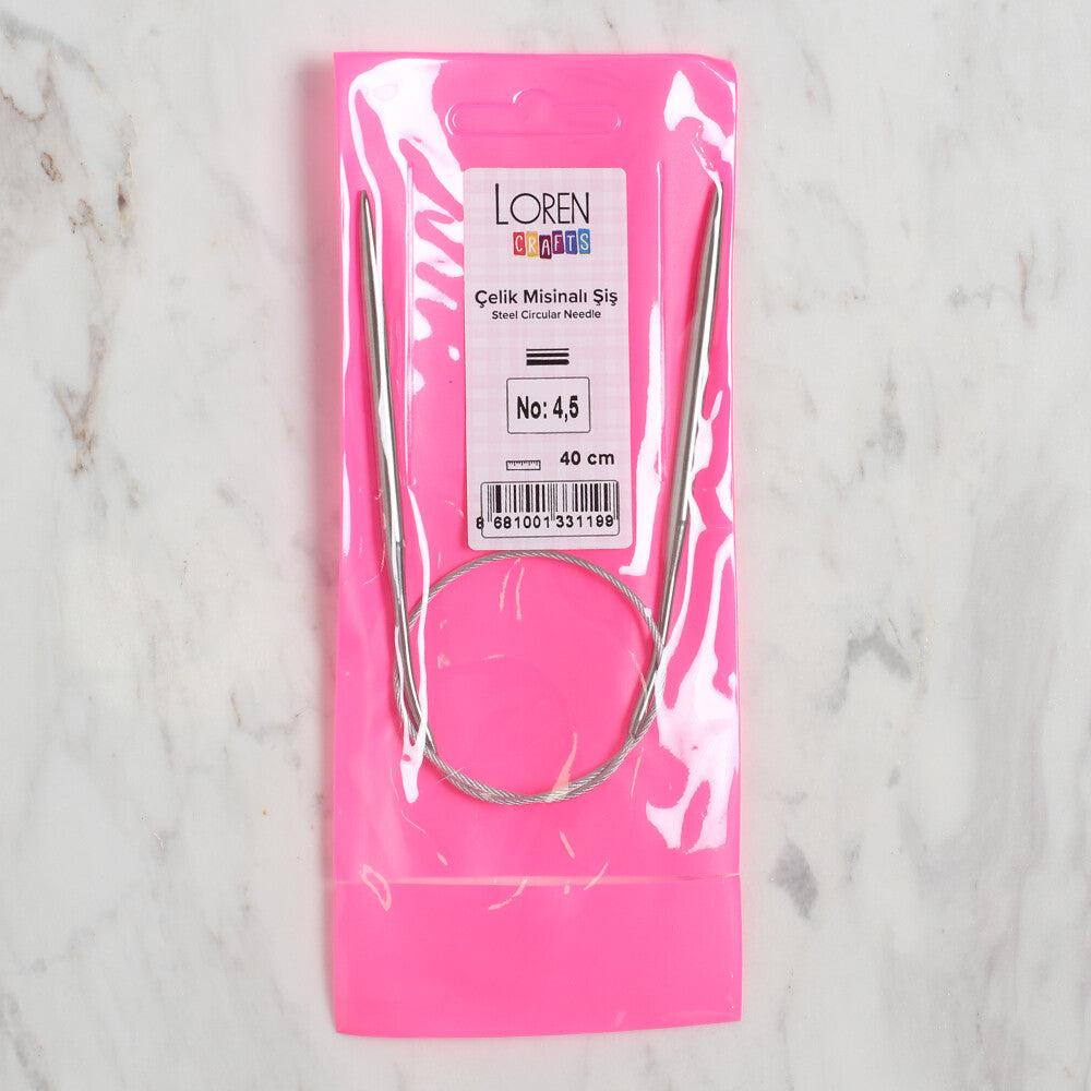 LOREN CRAFTS 4,5 MM ÇELİK MİSİNALI ŞİŞ 40 CM