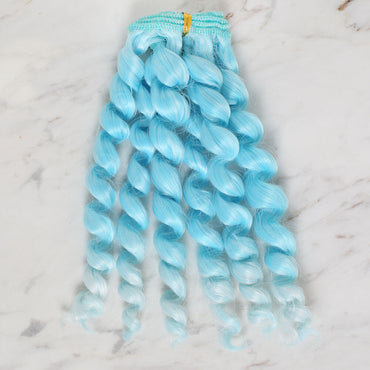 LOREN CRAFTS SENTETİK AMİGURUMİ BUKLE SAÇ - MAVİ