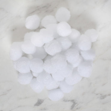 LOREN CRAFTS 2 CM 100 ADET BEYAZ PONPON