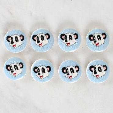 Loren Crafts 8'li Panda Düğme - 1059