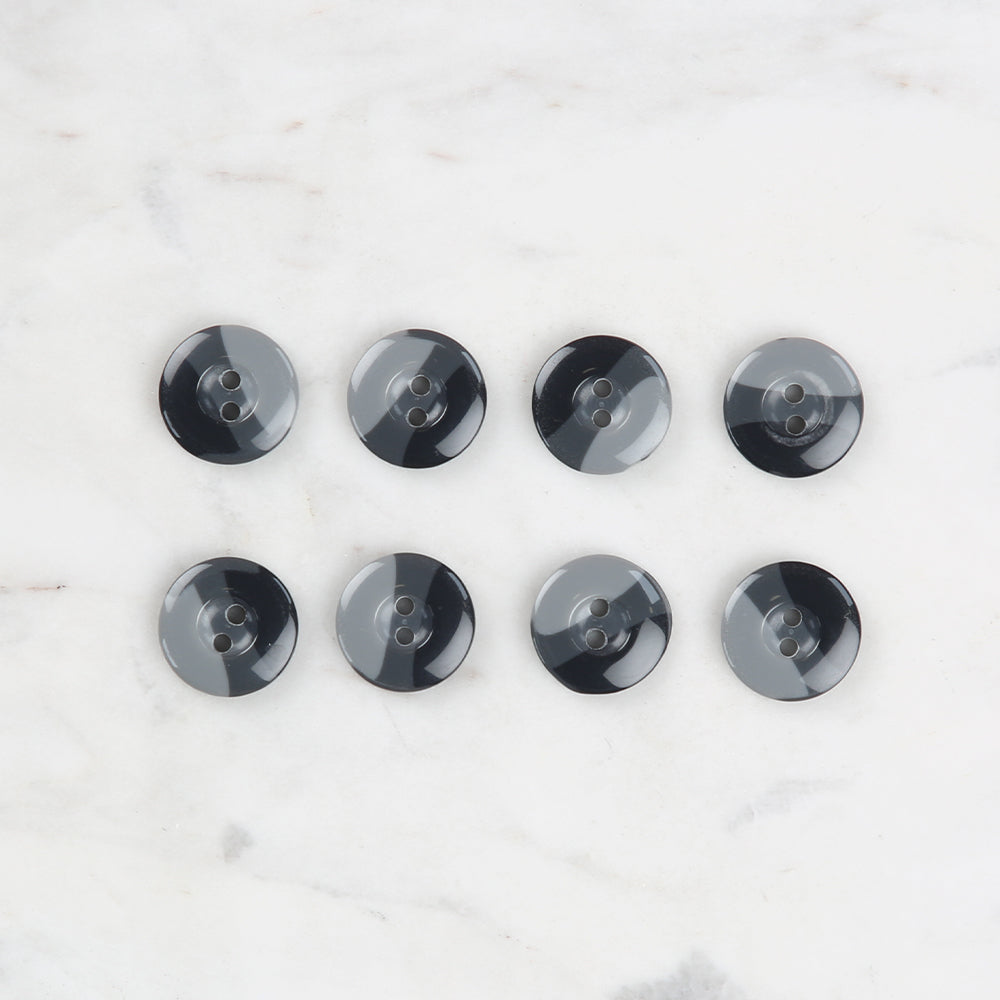 Loren Crafts 8'li Düğme Gri - 1129