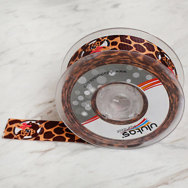 Ulutaş 2,5 cm 20 mt Grogren Zebra Saten Kurdele