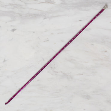 Yabalı 4.5 mm 35 cm Mor Cetvelli Örgü Tığı - YBL-348
